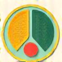 Custom nutrition plan icon, showing an abstract plate with balanced food elements.