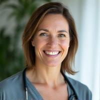 Portrait of Dr. Elara Vance, a certified nutritionist and healthy aging expert, smiling professionally.